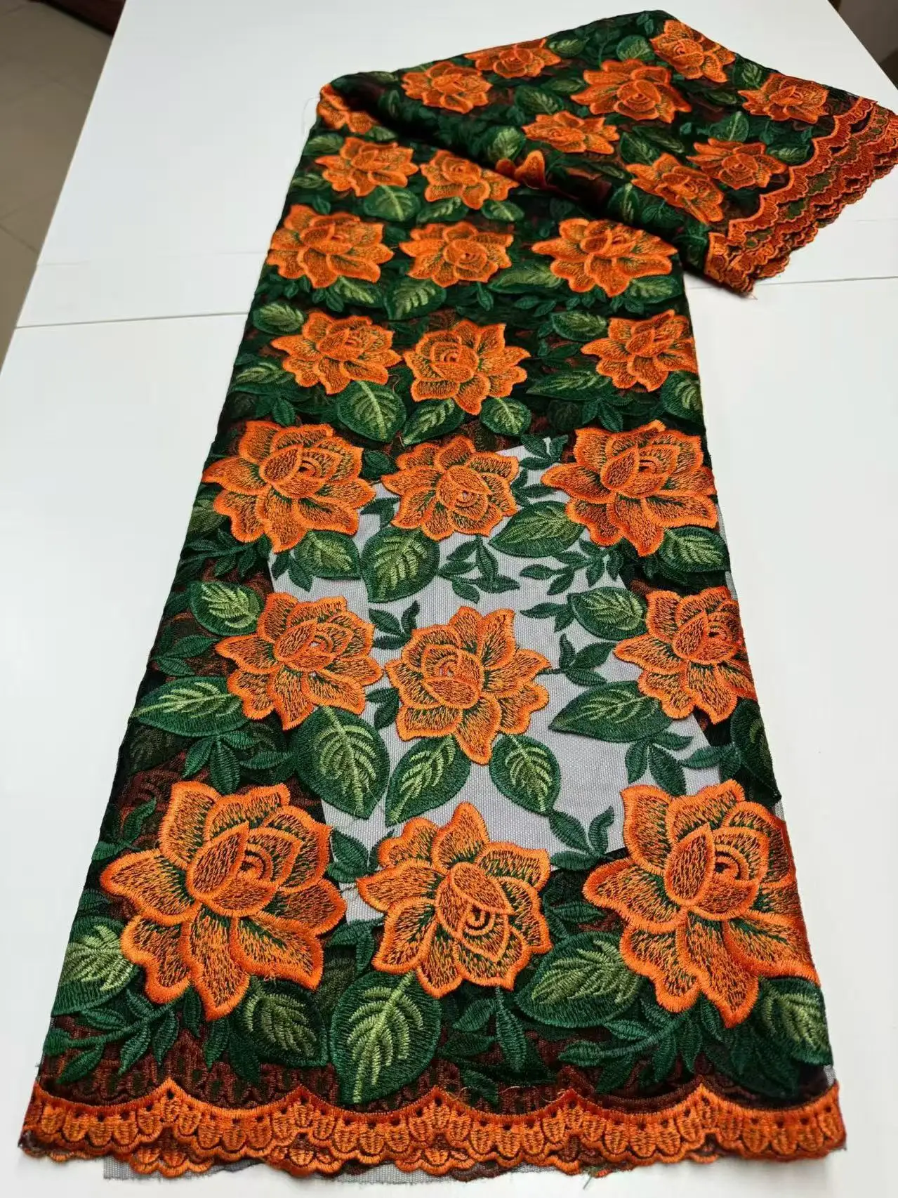 High Quality African Water Soluble Lace Fabric Pretty Guipure Cord for Women's Party Dresses Sewing Nigerian Fabric