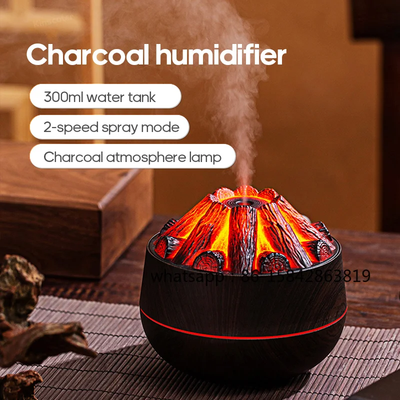 Charcoal Humidifier Household Small Portable Large 300 Large Capacity USB Desktop Humidifier
