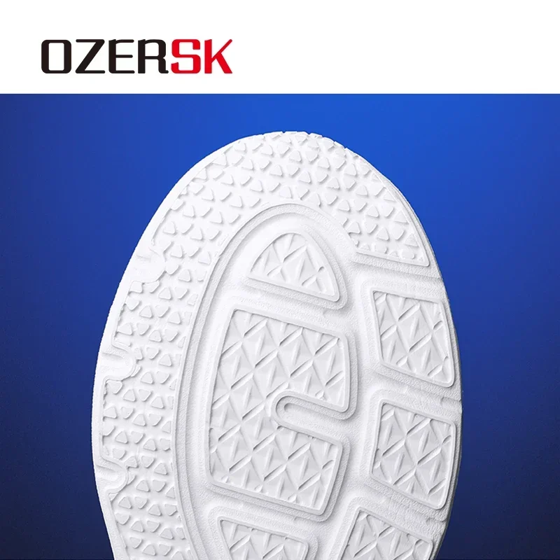 OZERSK Men High Quality Sneakers Hot Style White Color Shoes Male Breathable Gym Casual Male Footwear Light Big Size 39-46