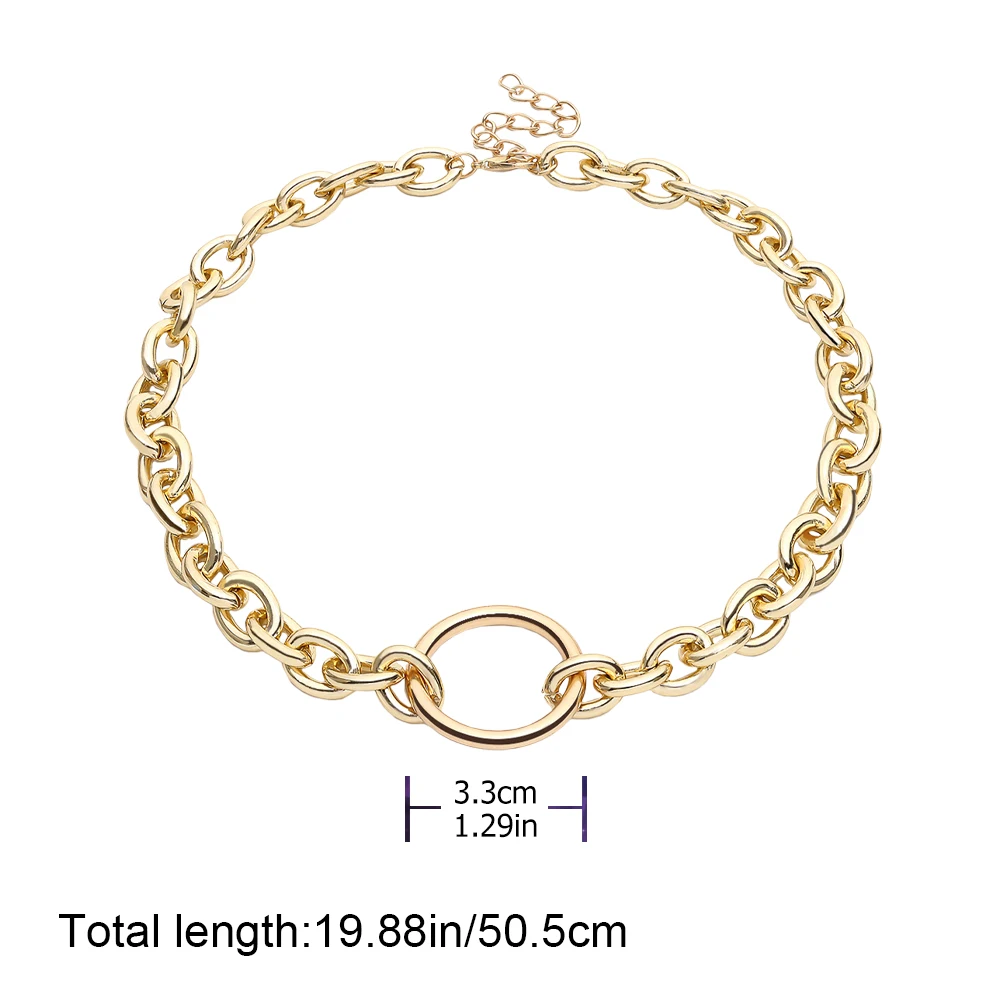 

Metal Necklace Geomatric Pendant Women Fashion Jewelry Durable Women Gift Birthday Valentine