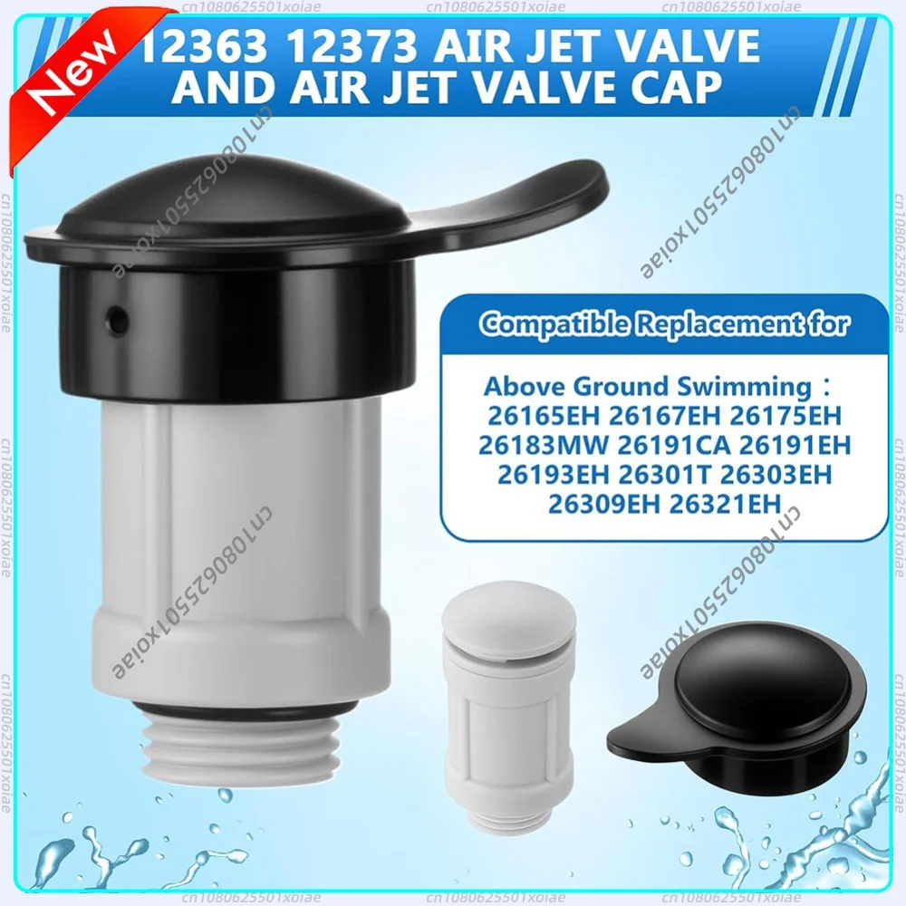 1-10PCS 12363 12373 Air Jet Valve & Air Jet Valve Cap Fit For Intex Above Ground Pool Inlet Compatible With 26165EH 26167EH