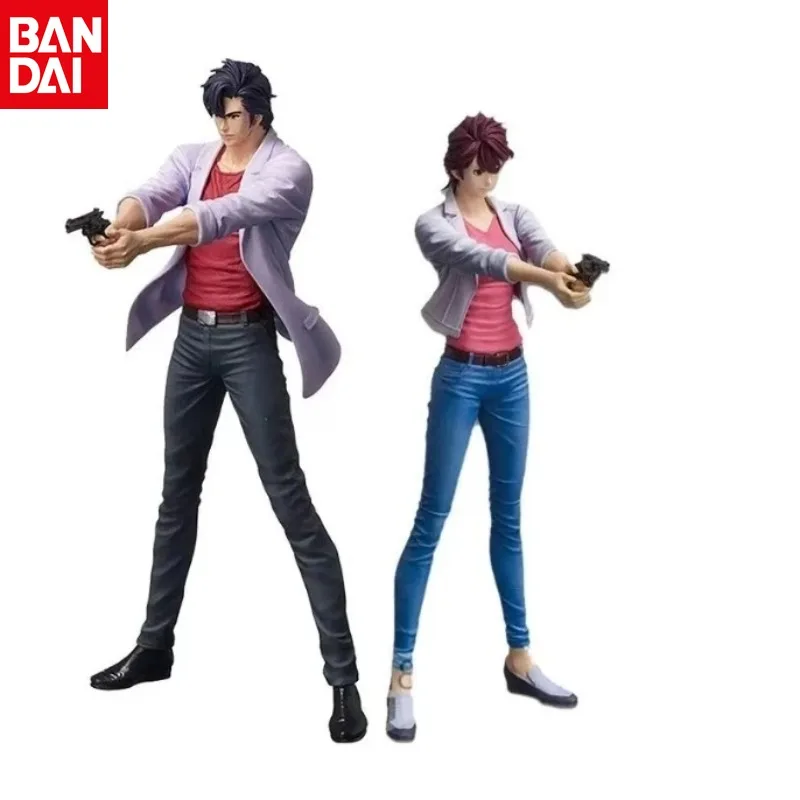 Bandai Original City Hunter Makimura Kaori Saeba Ryo MASTER STARS Anime Action Figure Desktop Ornaments Cartoon Figures Model