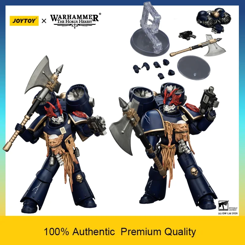 JOYTOY 1/18 Warhammer The Horus Heresy Night Lords Night Raptor 3 Kampfaxt mit Kampfaxt ausgestattet, bewegliche Actionfigur, Sammlerspielzeug