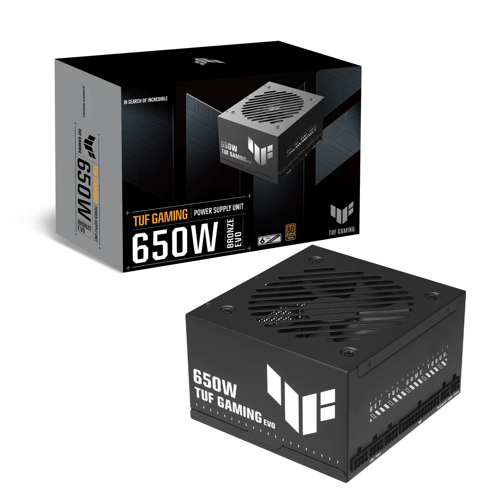 New Stock TUF Gaming 650W Bronze EVO ATX3.1 Fully Modular 80 PLUS Bronze Certified Copper 100-240V with 24/20pin for Desktop