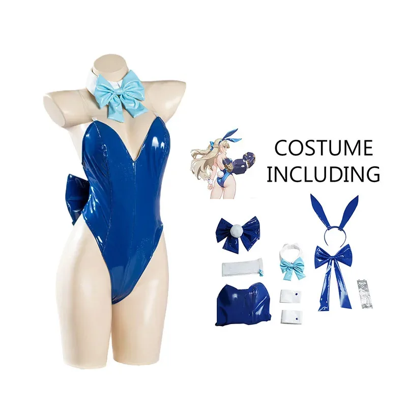 Anime Blue Archive Asuma Toki Cosplay Costume Sexy Bunny Uniform Full Set Jumpsyit Halloween Party Role Play Clothing6;d'3,h'7.b