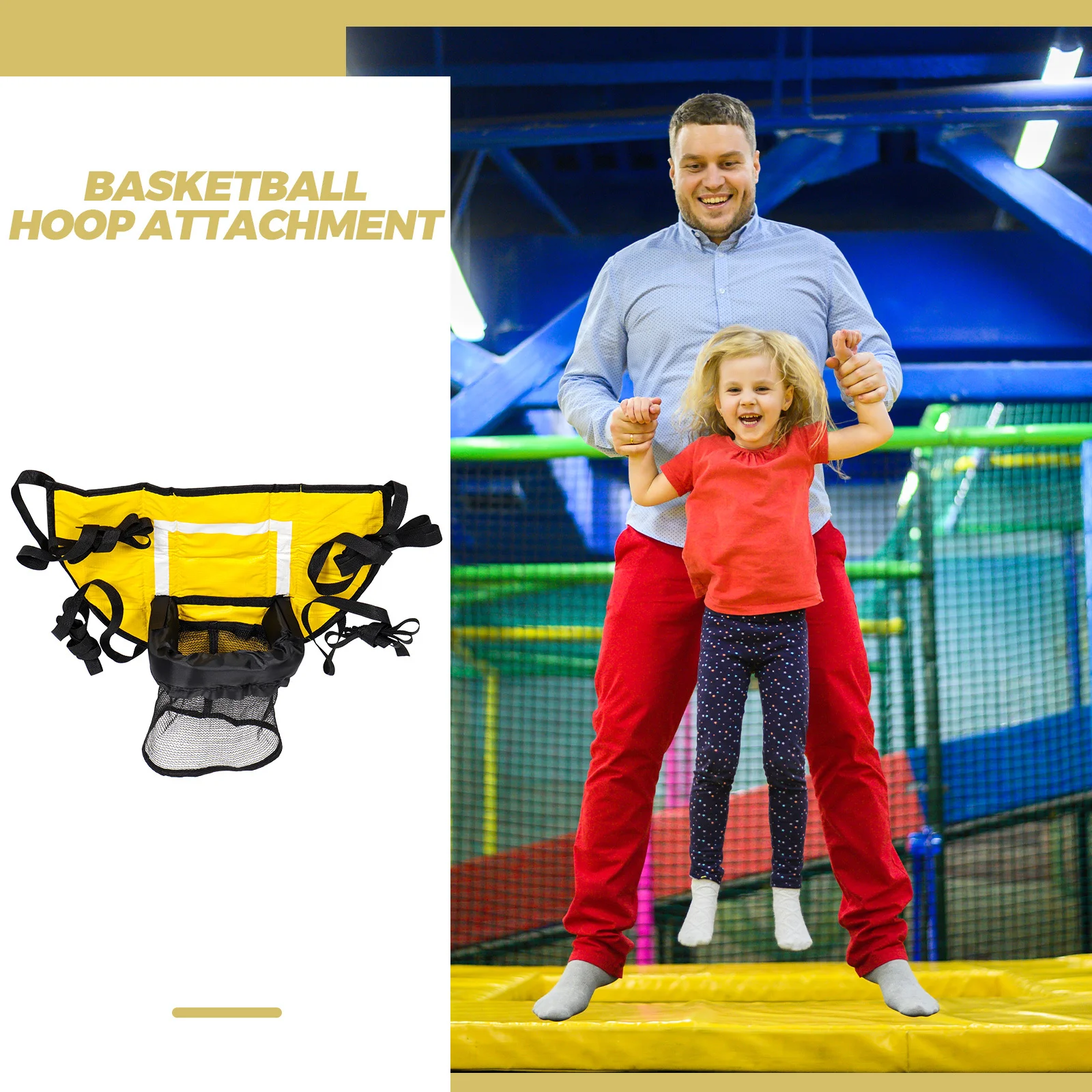 Trampolim cesta de basquete acessório amigável durável ao ar livre gol net substituição acessórios trampolim