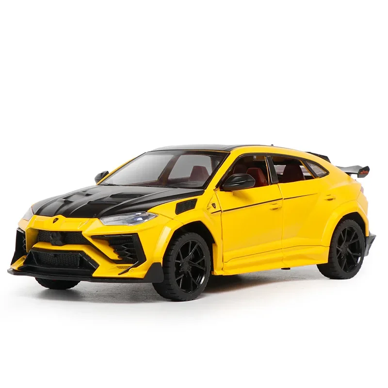 1:24 Lamborghini Urus Suv Gemodificeerde Versie Diecast Metalen Legering Model Auto Geluid Licht Pull Back Collectie Kids Speelgoed Geschenken F571