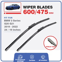 Front Wiper Blade Brushes For BMW 3 Series G20 G21 2019 2020 2021 2022 2023 Accessories Windshield 318d 320i 320d 340i 330i 330e