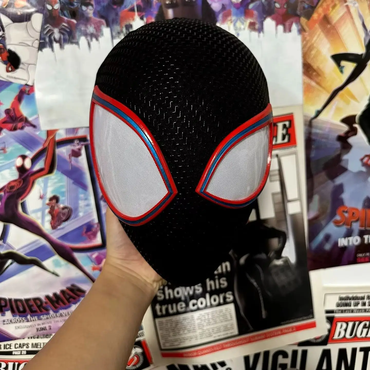 フルヘッド マイルズ・モラレス スパイダーマン マスク 3組の目付き 1