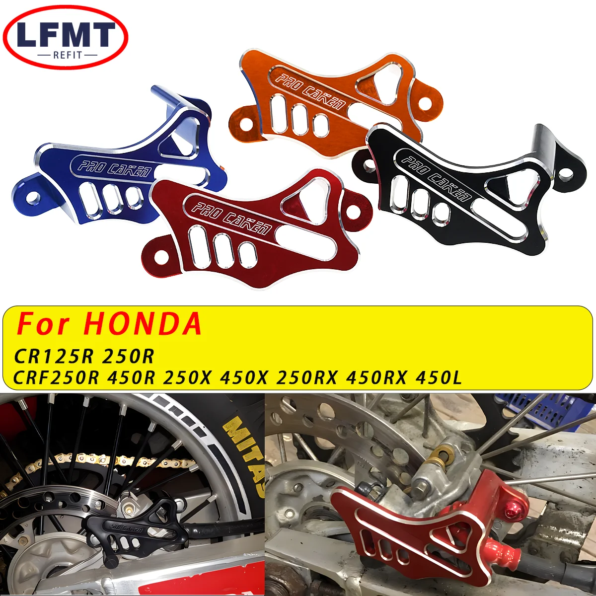 

Motorcycle Accessories Rear Brake Caliper Guard Protector For Honda CR 125 CRF 250 450 250R 450R 250X 450X 250RX 450RX KAYO