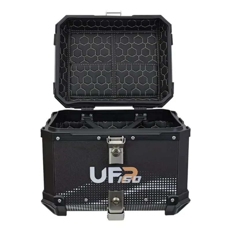 

STLF 45L Motorcycle Aluminum Motorcycle Tail Box Delivery Top Case Fashion Sticker Motorcycle Accessories Rear Box