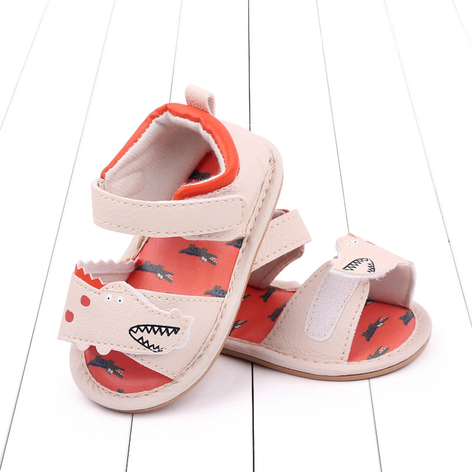 Baby Water Summer Kids Infant Toddler Shoes Boys Girls Sandals Open Toe Breathable Hook Loop Baby Boy Leather Slippers