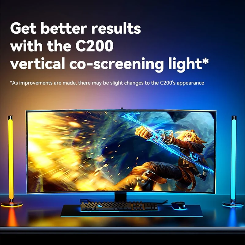 Monitor Backlight LED Strip, Sync with Screen & Music, RGB Gaming Light Strip for PC, USB Powered