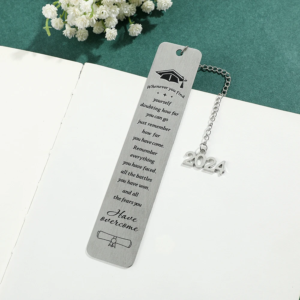 Inspirational Blessings Bookmarks Metal Bookmarks Graduation Season Collectible Gifts for Students Reading Markers for Men Women