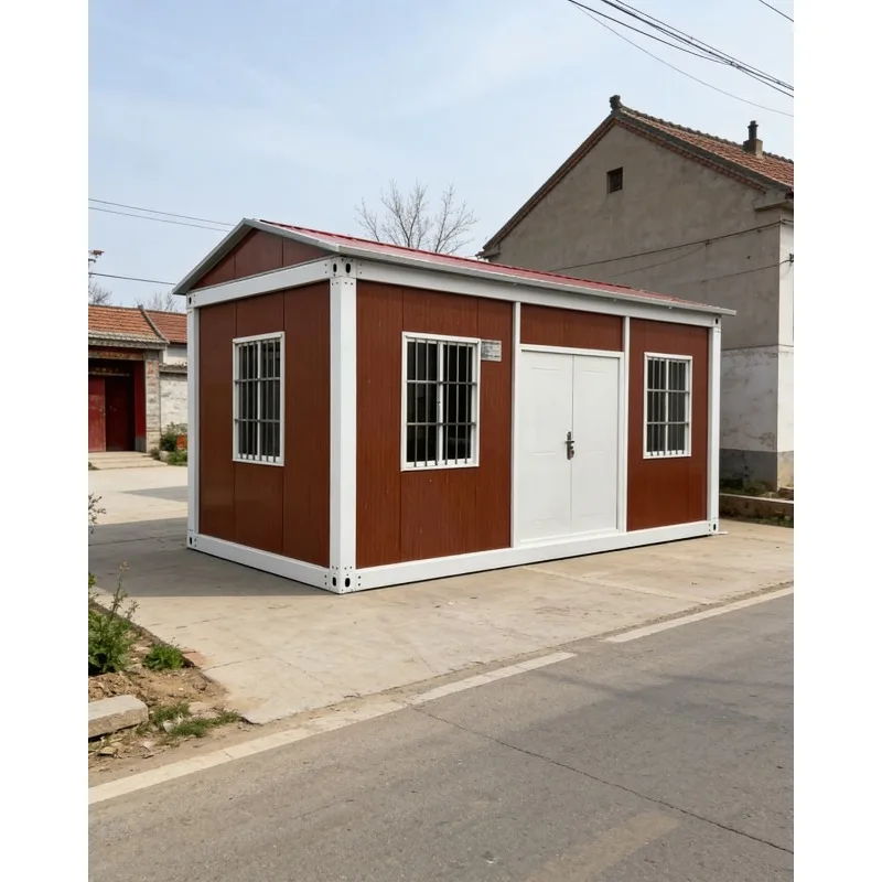 20ft Prefab Container House 1 Bedroom Mini Home Waterproof Modular Tiny House for Outdoor Living