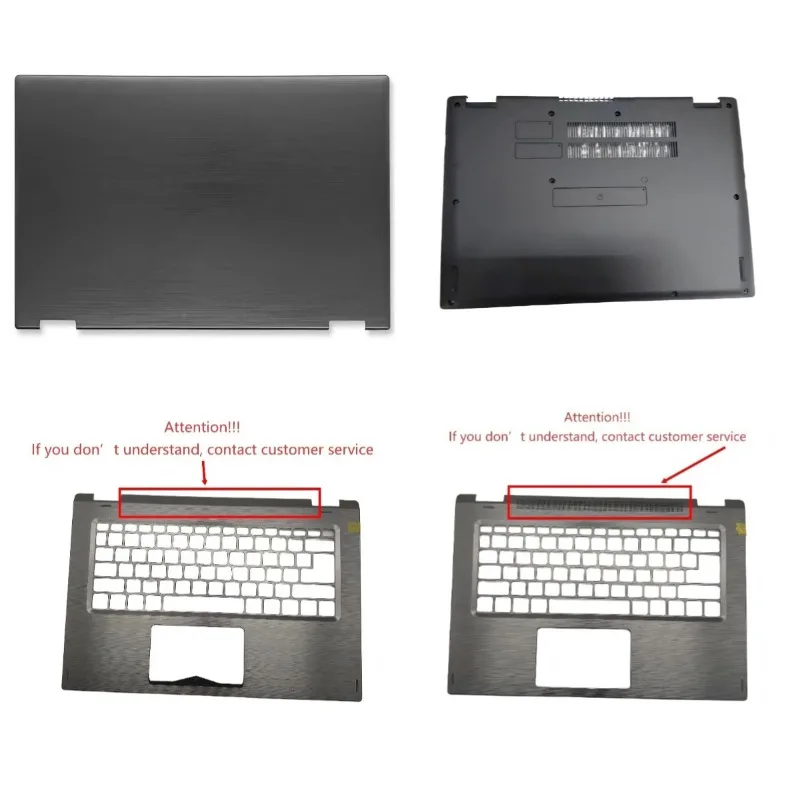 New for Aspire Spin 3 SP314-51, N17W5, SP314-52 Laptop: LCD Back Cover, Palm Rest, Bottom Shell, Front Panel, ABCD Hinge Cover
