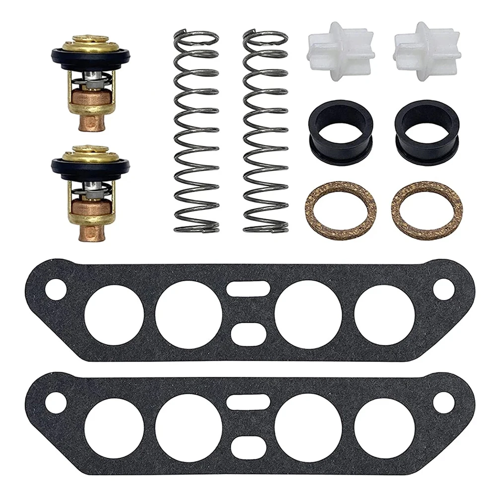 Engine Temperature Thermostat Kit For Outboard Motor Maintenance Compatible With Freshwater Applications For Marine Engines