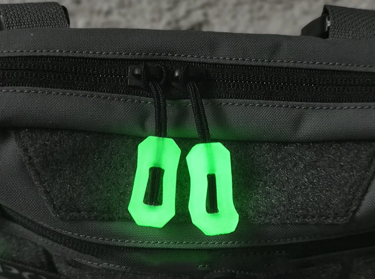 Luminous Zipper Cord Detachable Tactical Bag Pull Tab Pendant Backpack Charm Outdoor Jacket Accessories