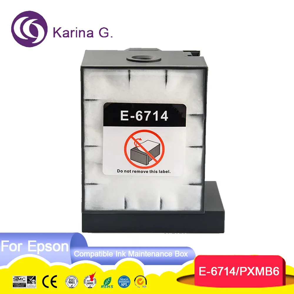 Compatible Ink Maintenance Box T671400 T6714 PXMB6 for Epson WorkForce Pro WF-C8190 WF-C8610DWF WF-C8690 WF-C869R Series