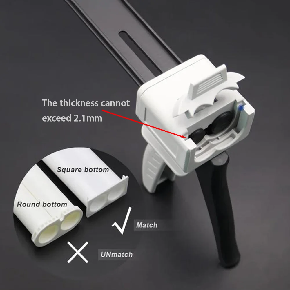 Manual Glue Gun Dispensing Gun AB Epoxy Sealant Glue Gun 1:1 2:1 10:1 Applicator Glue Adhesive Squeeze Mixed Manual Caulking Gun