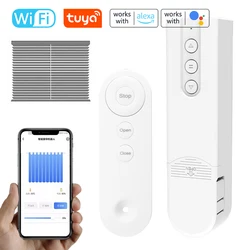 Tuya WiFi Smart Pull Bead Curtain Motor Electric Roller Blinds Driver USB Charging APP Control Compatible with Alexa and Google