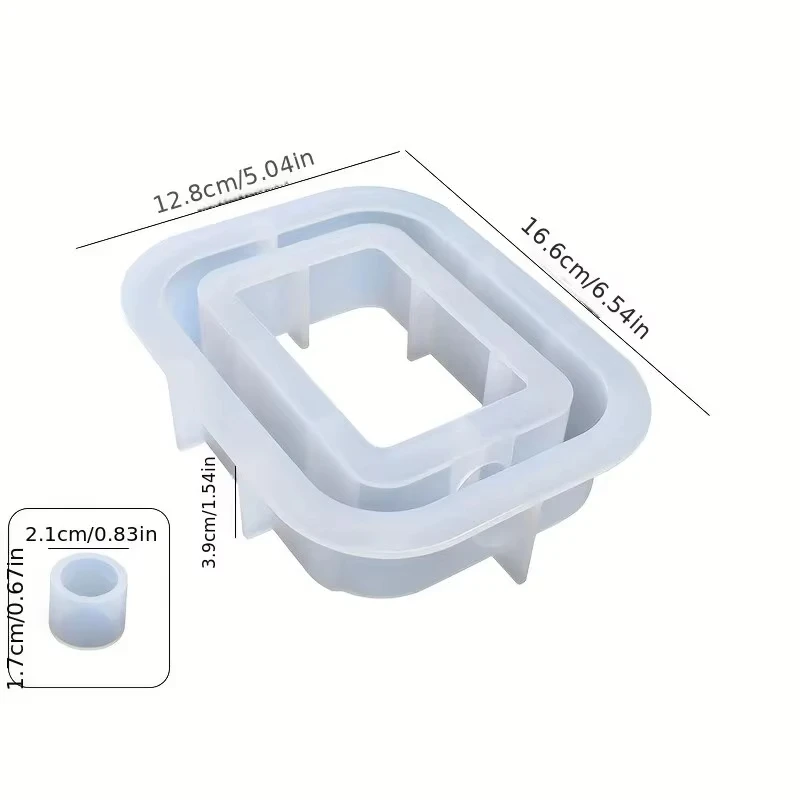 لتقوم بها بنفسك أصيص زهور مقوس قالب من السيليكون مستطيلة مستديرة الحرفية هدية الزراعة المائية زهرية صنع الجص الراتنج قوالب الصب ديكور المنزل #6