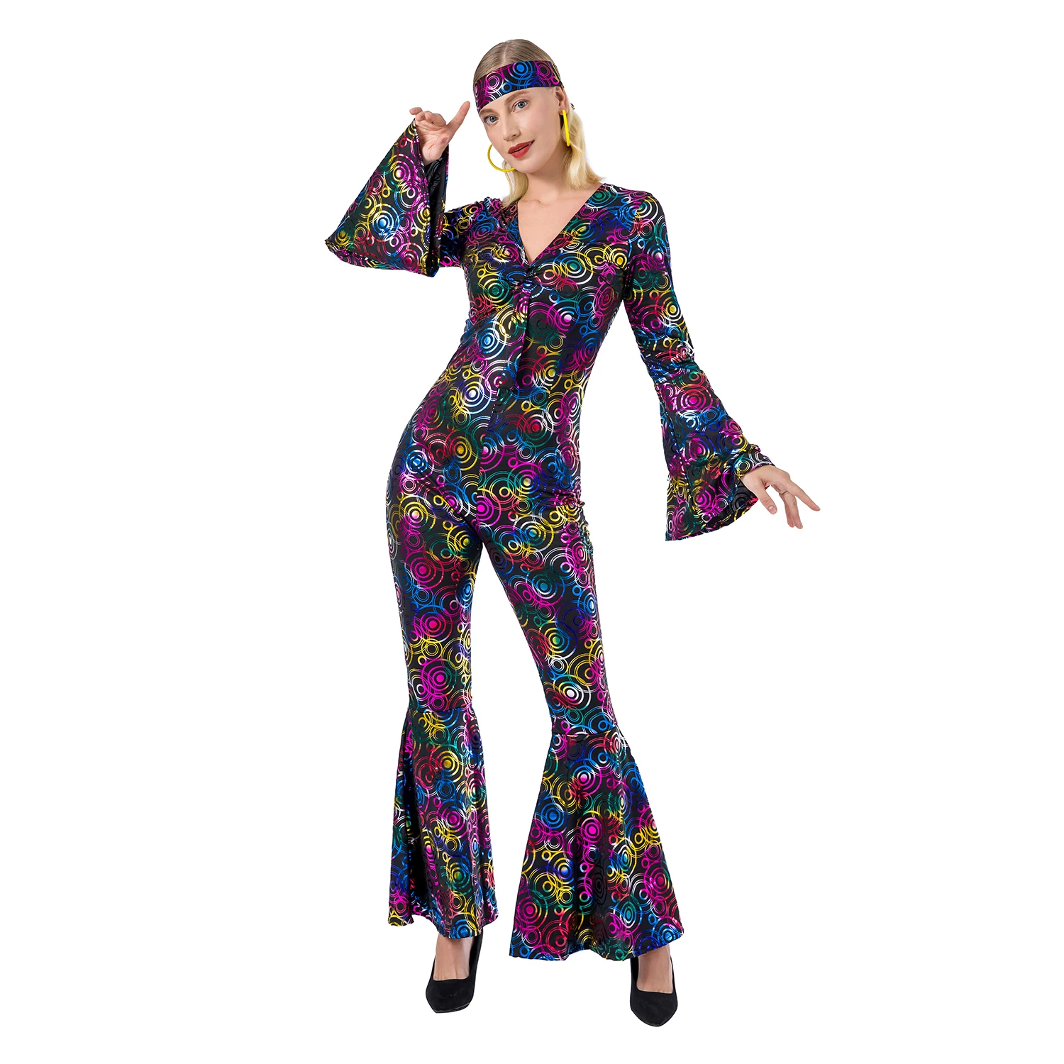 80S Vrouwen Kostuums Nieuwe Halloween Kostuum Partij Kleding Voor Volwassen Vrouwen Carnaval Gebreide Disco Danser Kostuums Plus Size