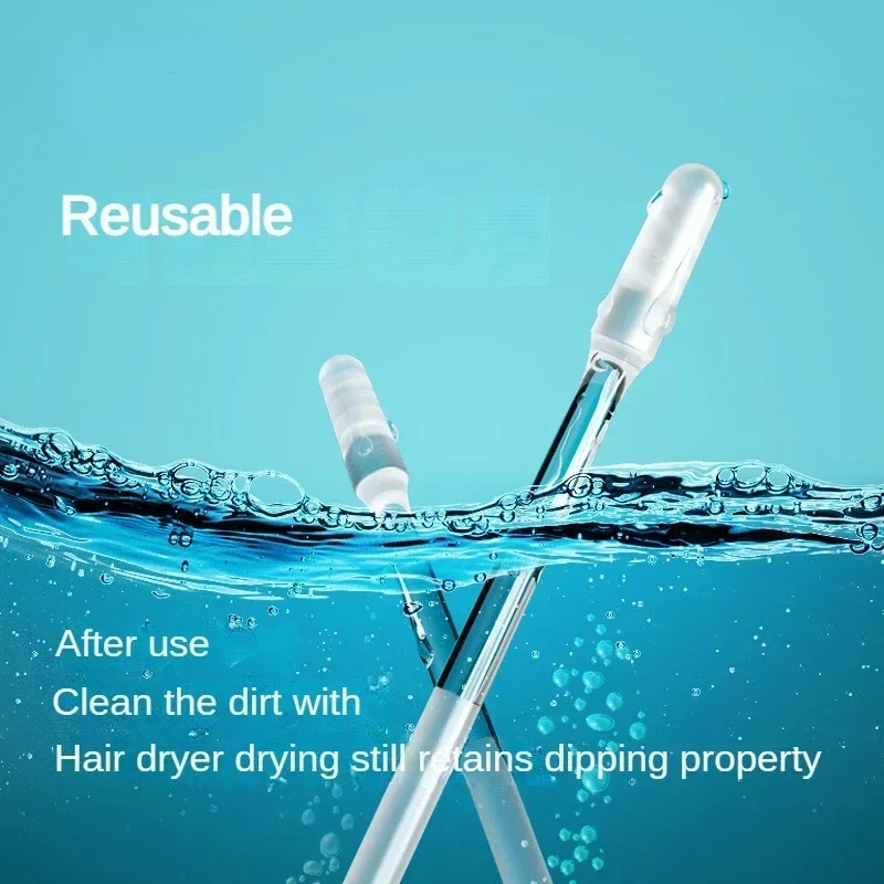 Disposable Sticky Ear Swabs Pick Reusable Ear Cleaner Soft Silicone Ear Wax Removal Tool Earwax Remover For Olders Adult Kid