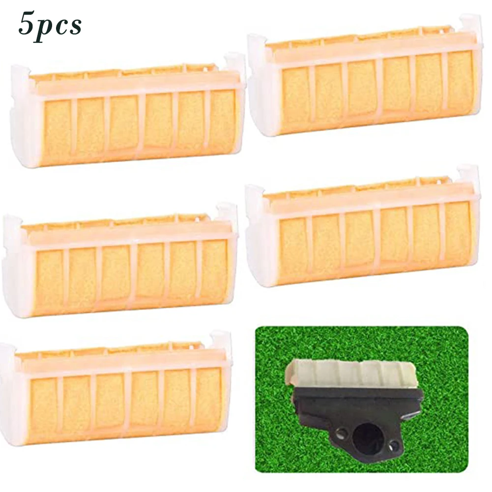 Replacement Air Filter Set 5 pcs for Chainsaw Models 021 023 025 210 230 250 M10 M30 M50 Matches 1123 120 1613