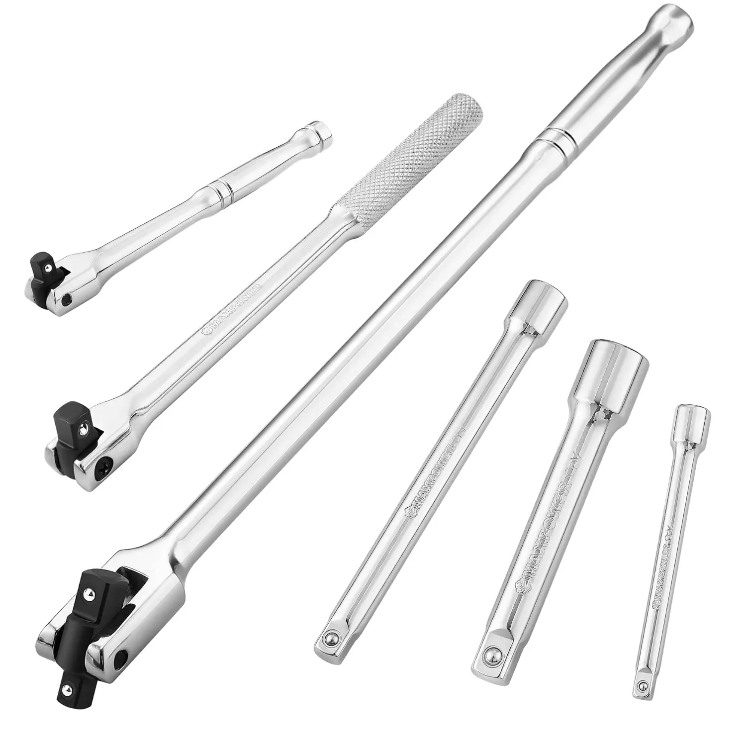 Breaker Bar Socket Extension Bar Set,Included 1/4