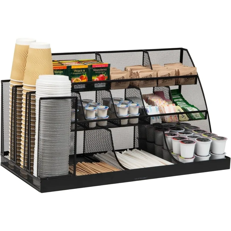 

14 Compartment Condiment organizer, Black schouderriem bosmaaier