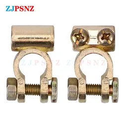 Abrazaderas de terminales de batería de coche, conexión de tornillo superior, conector rápido positivo y negativo, adecuado para ajustes de Cable de hasta 12mm