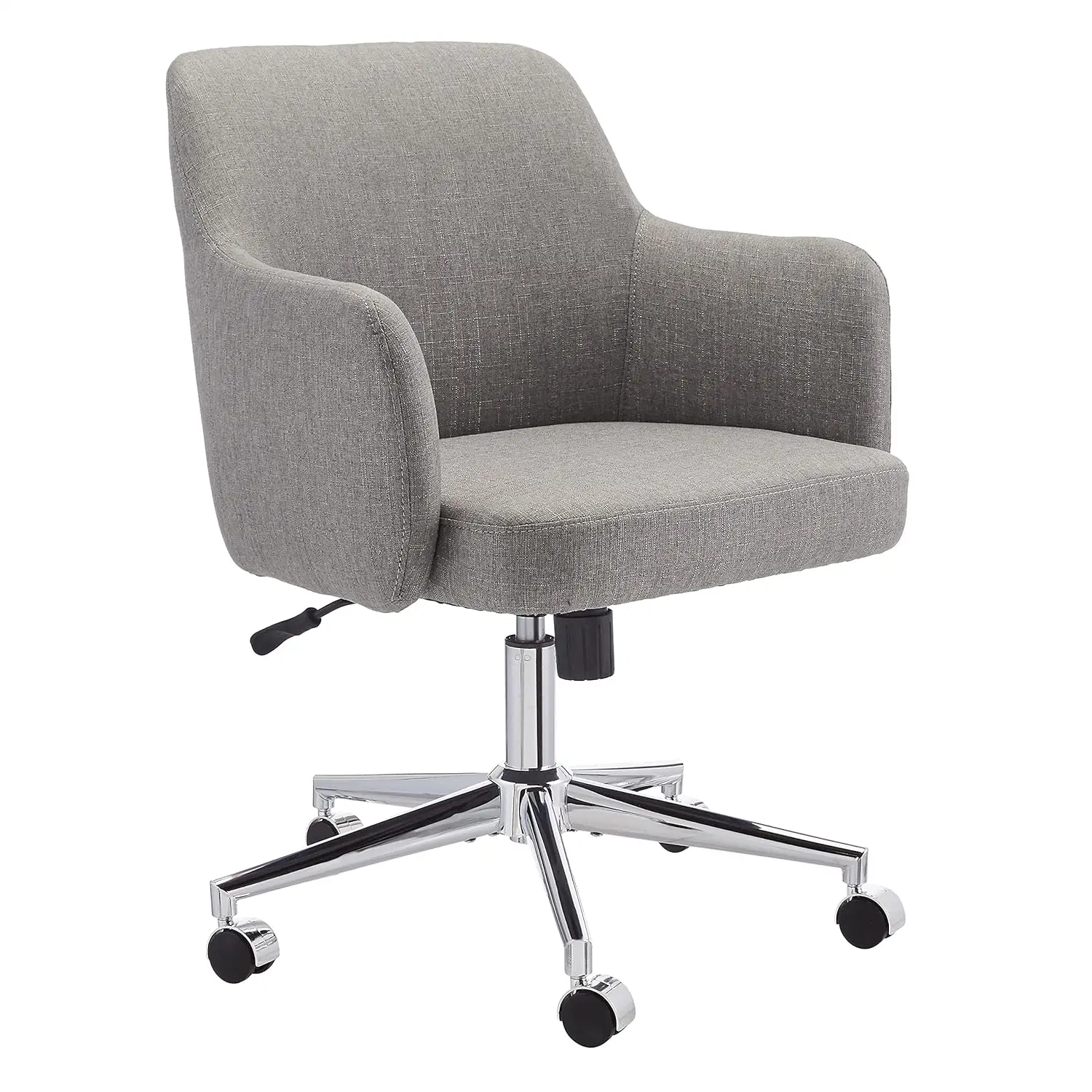 

Modern Home Office Desk Chairs, Adjustable Height, 360 Degree Swivel, 25"D x 23.25"W x 36.25"H, Light Gray