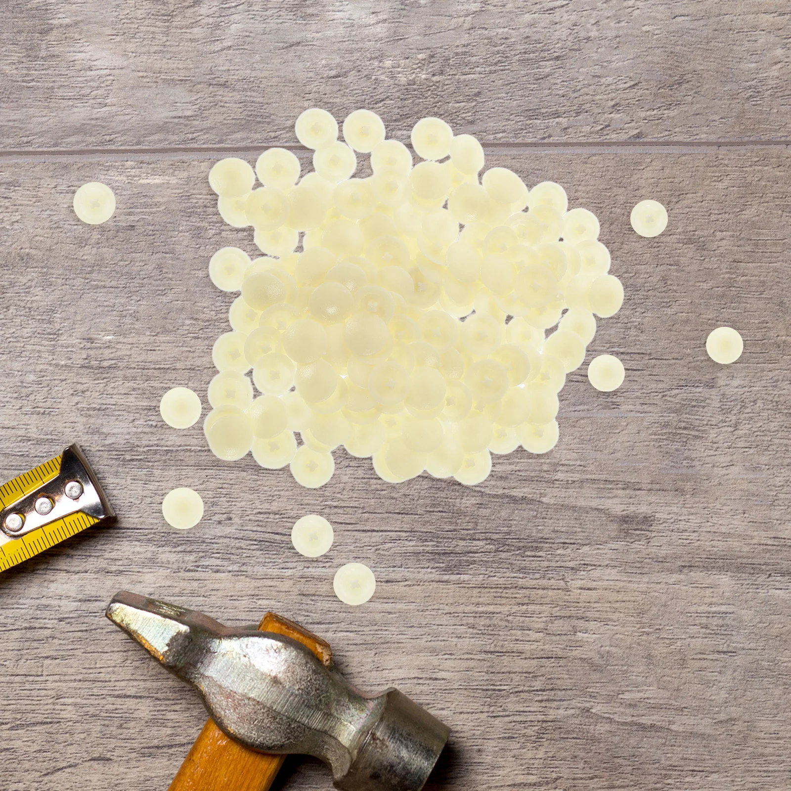 

500Pcs Plastic Screw Caps Decorative Covers Screw Head Protectors for Furniture Cabinet Hole Filler Wall Shelf Repair