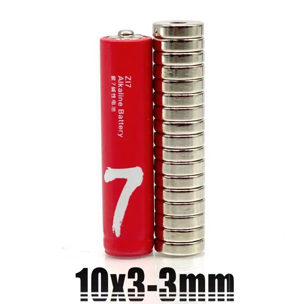 5-1000Pcs 10x3-3 Neodymium NdFeB แม่เหล็ก10*3-3 Super ที่มีประสิทธิภาพขนาดเล็กรอบถาวรแผ่นแม่เหล็ก imanes 10X3 3 10*3มม.