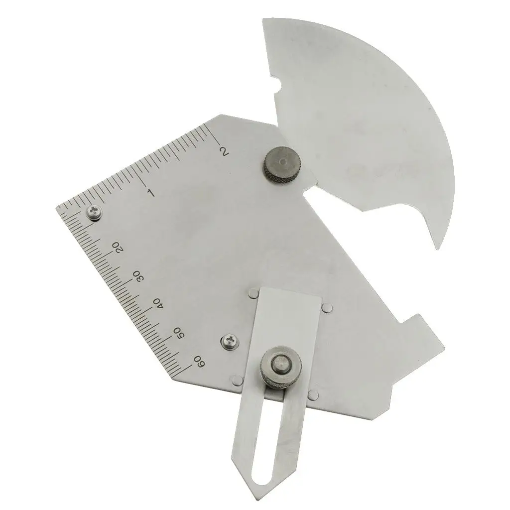 Stainless Steel Cam Type Welding Gauge Accurate Bridge Inspection Ruler with Etched Markings for Fabrication