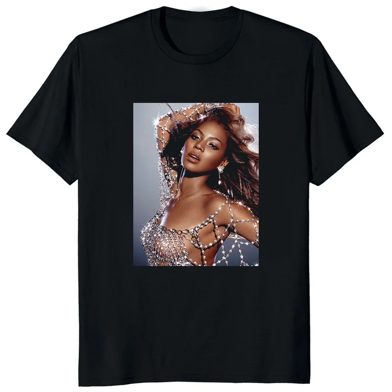 Beyonce Renaissance kaus klasik, kaus Album baru penyanyi Pop, atasan kaus untuk penggemar lengan pendek uniseks 2023