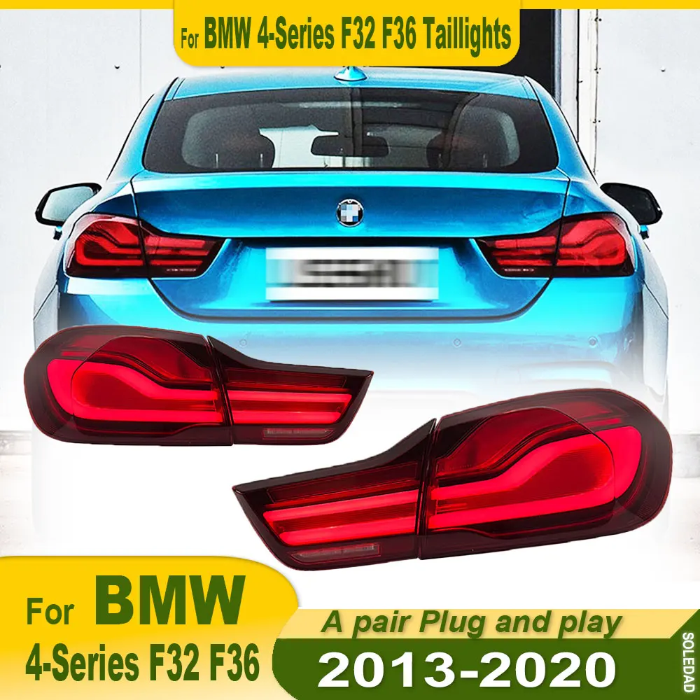 

Светодиодные задние фонари для BMW 4 серии F32 F38 M4 2013-2020, модифицированные, с динамическими указателями поворота, аксессуары для автомобиля.