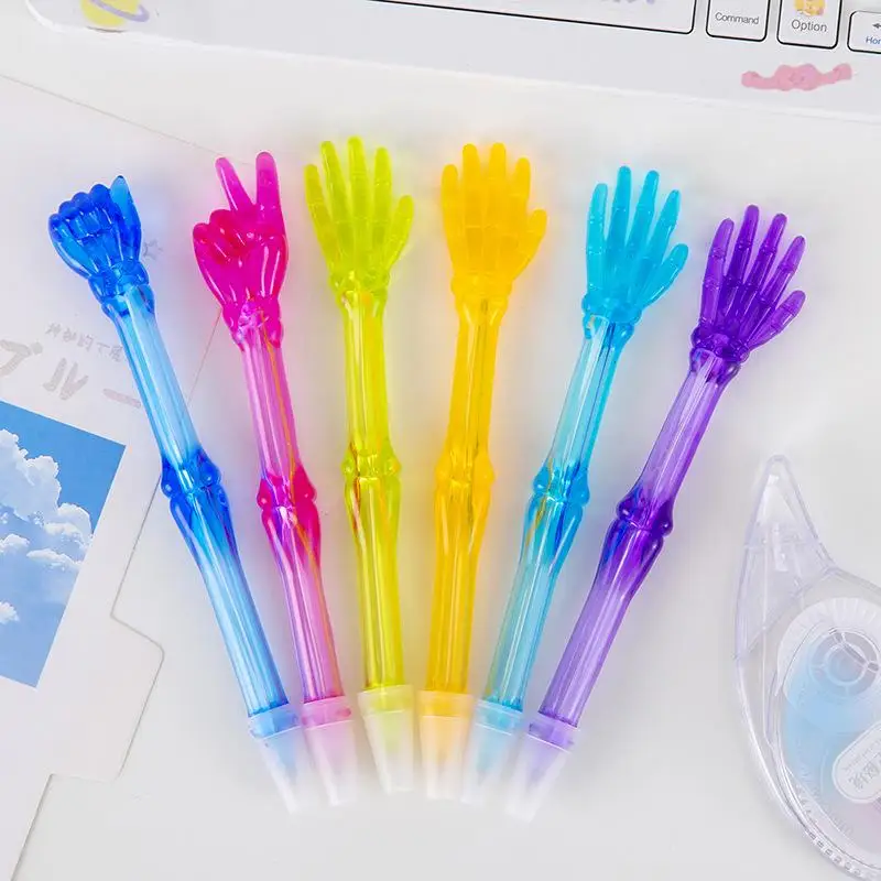 

1/6 шт. 0,5 мм шариковая ручка креативная мультяшная ручка в форме жестов офисные принадлежности студенческие канцелярские принадлежности приз подарочная ручка