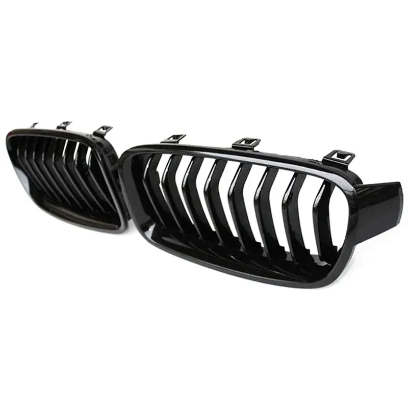 Car Front Bumper Racing Grille Grill For BMW 3 Series F30 F31 F35 320i 325i 328i  2013-2019 Gloss Black Grilles Kidney Grills