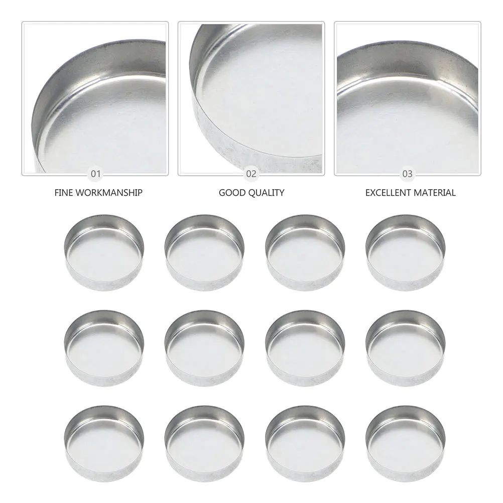 20 piezas tazas de Metal elegantes soportes vacíos de aluminio para Navidad DIY decoración del hogar banquete suministros para fiesta de boda