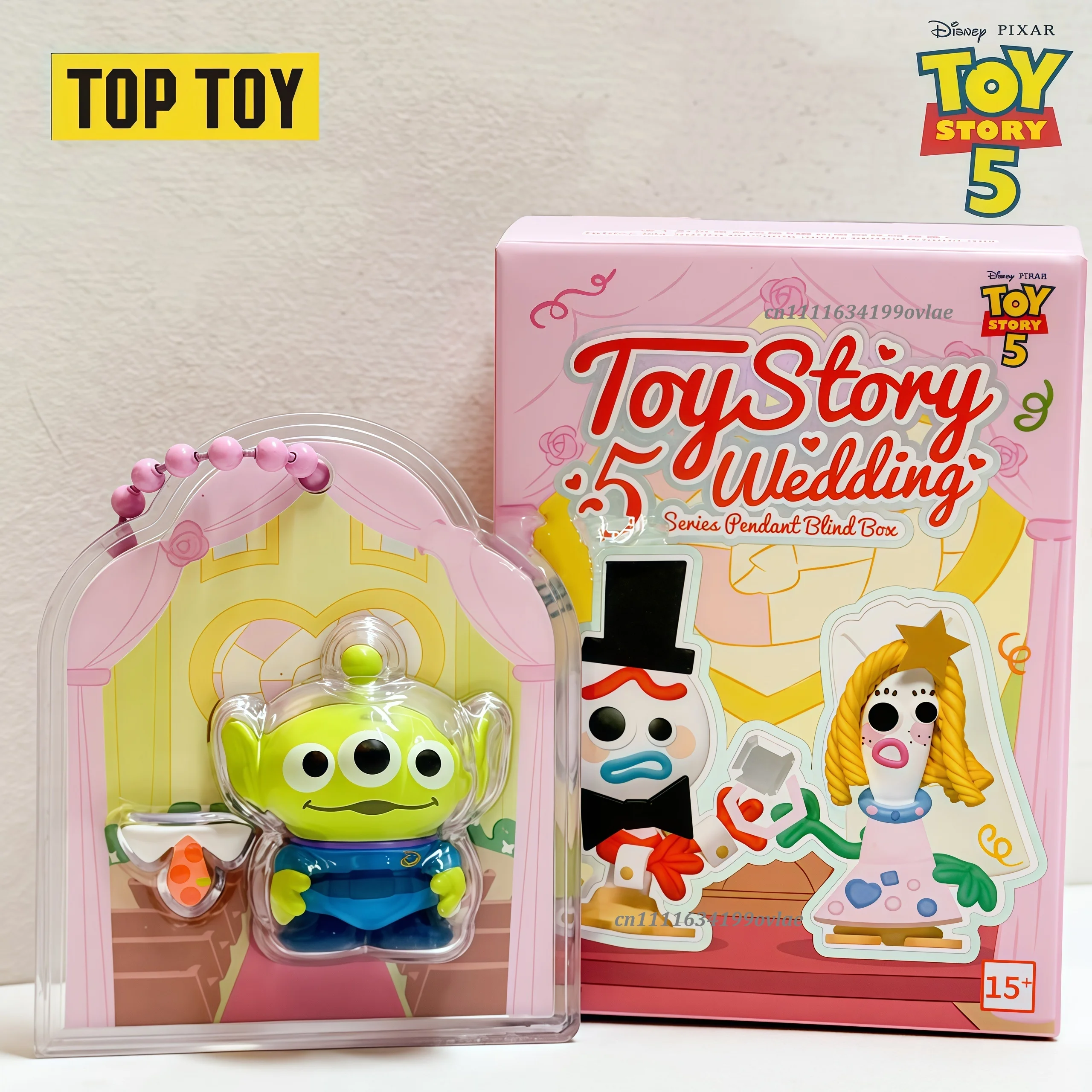 Genuine TOPTOY Disney Toy Story 5 Wedding Series Slinky Pendant Blind Box, Cute Lovely Keychain Ornament Collectible Decor Gift