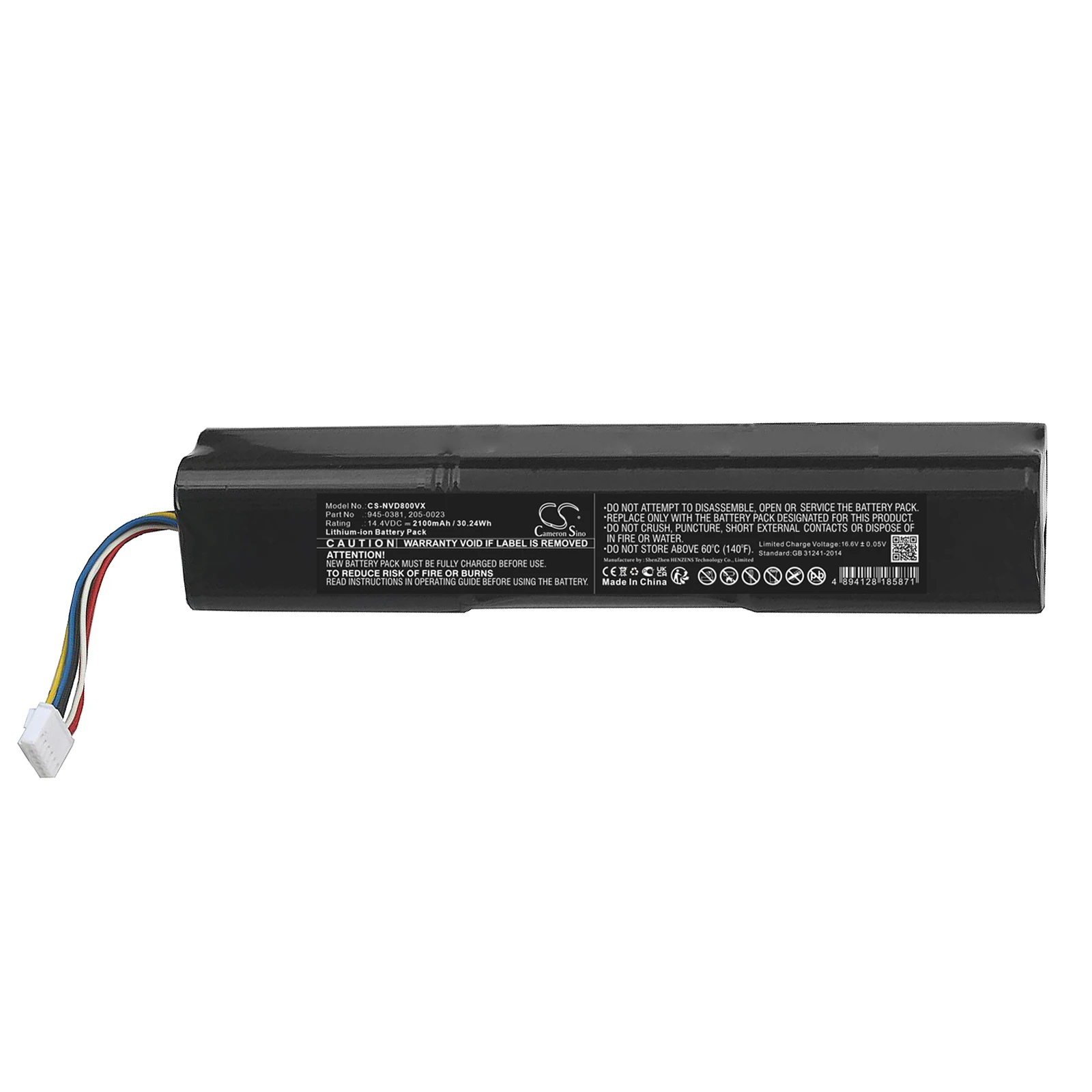 Vacuum Battery For Neato 205-0023 0381 Robotics D8 Botvac D9 945-0356  D10  905-0596 Capacity 2100mAh / 30.24Wh Color Black