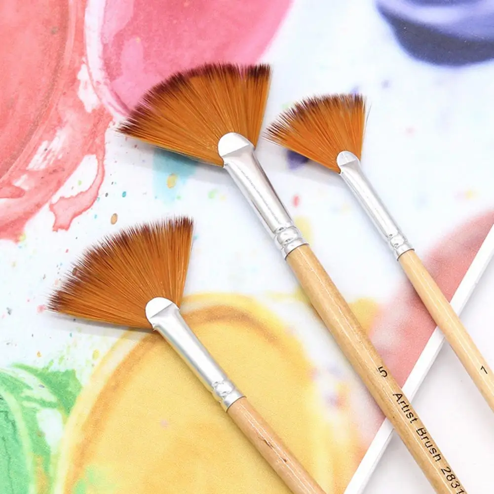 Кисть для рисования в форме веера, 5 шт.