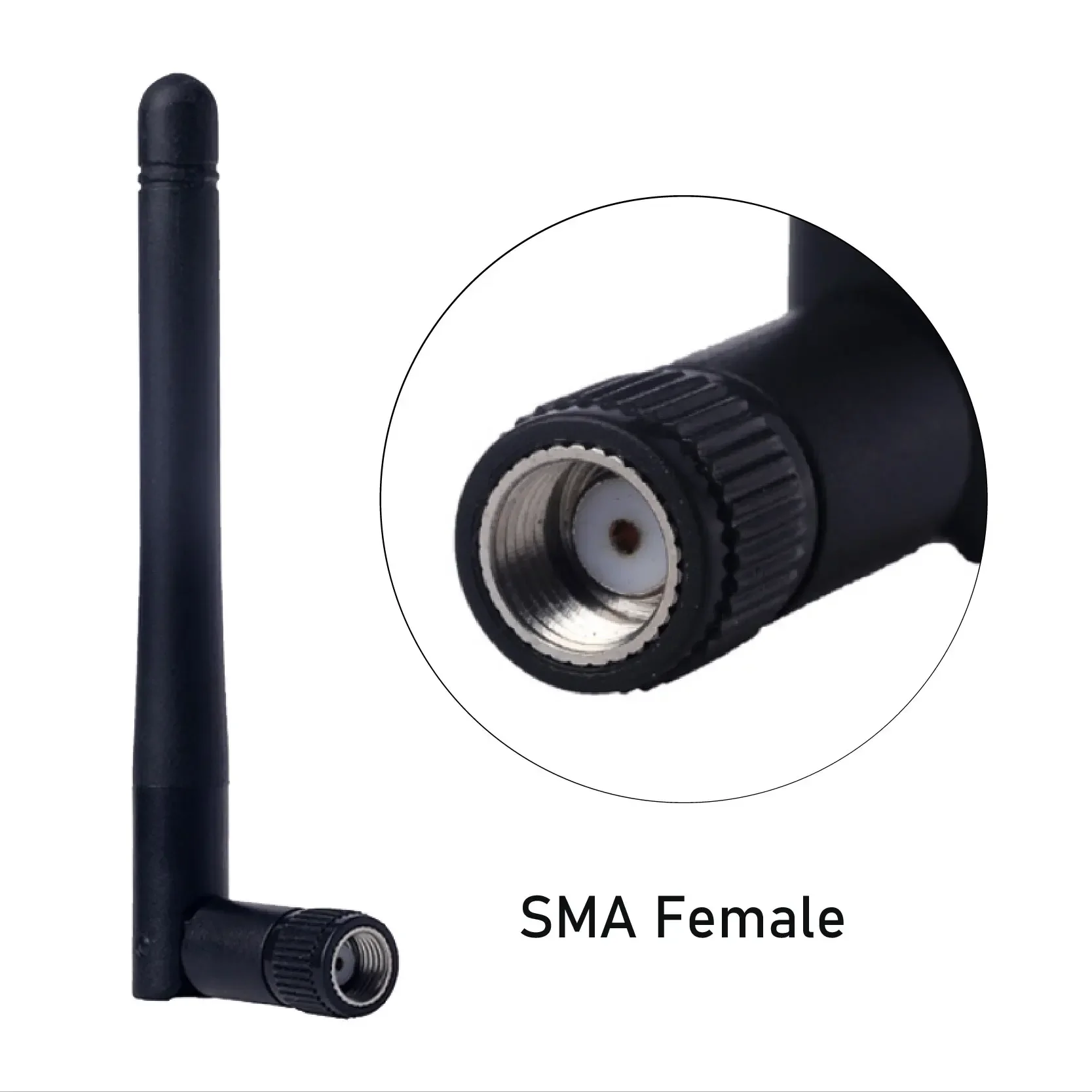 2 Stück WiFi-Antenne 2,4 GHz 5 GHz 5,8 GHz 3 dBi RP-SMA-Stecker für Router Wireless-Netzwerkkarte USB-Adapter IP-Kamera-Videomonitor