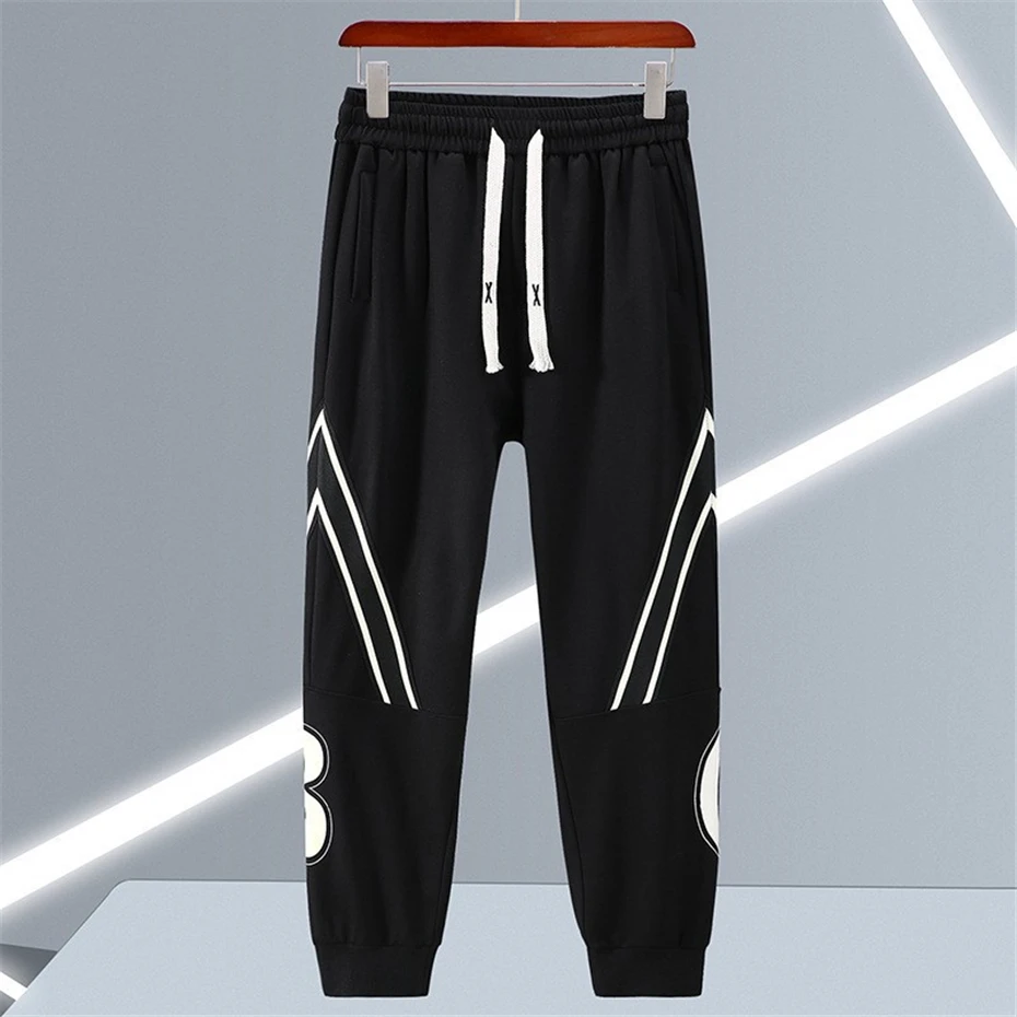 10XL Plus Size Tracksuit Men Sweatshirt Sweatpants Men\'s Sets Autumn Casual Stripe Design Suits Male Big Size 10XL