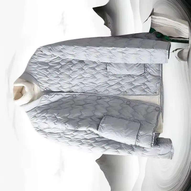 

Корейская модная осенне-зимняя легкая женская короткая куртка, новинка 2023 года, женские парки на пуху, хлопковая теплая верхняя одежда, женское пальто