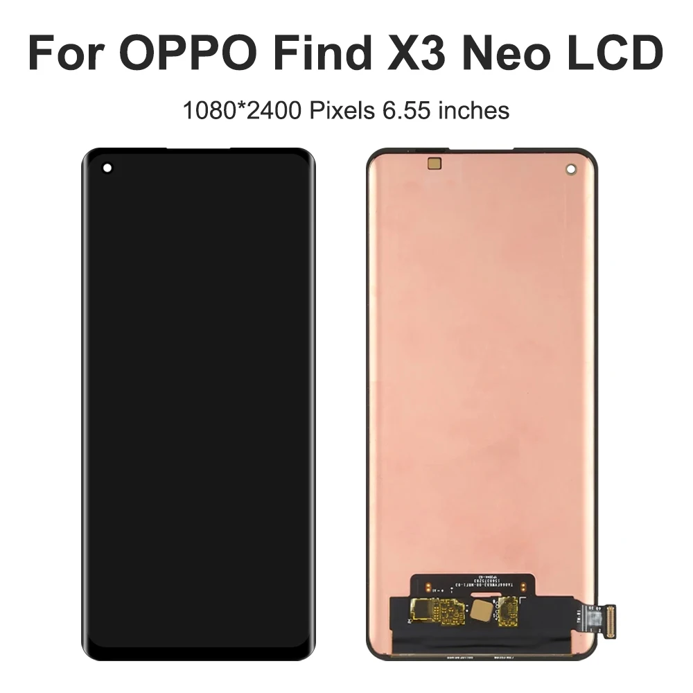 For OPPO Find X3 Neo For 6.55\'\'Find X3 Neo CPH2207 LCD Display Touch Screen Digitizer Assembly Replacement