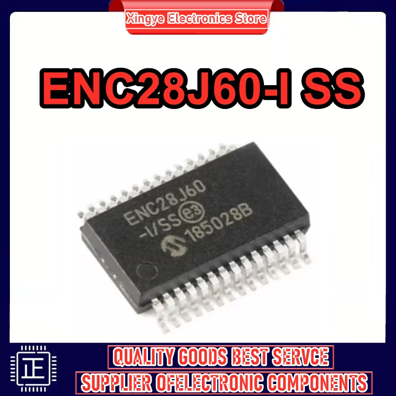 5 uds nuevo original ENC28J60-I/SS SMT SSOP-28 chip controlador Ethernet 8KB RAM