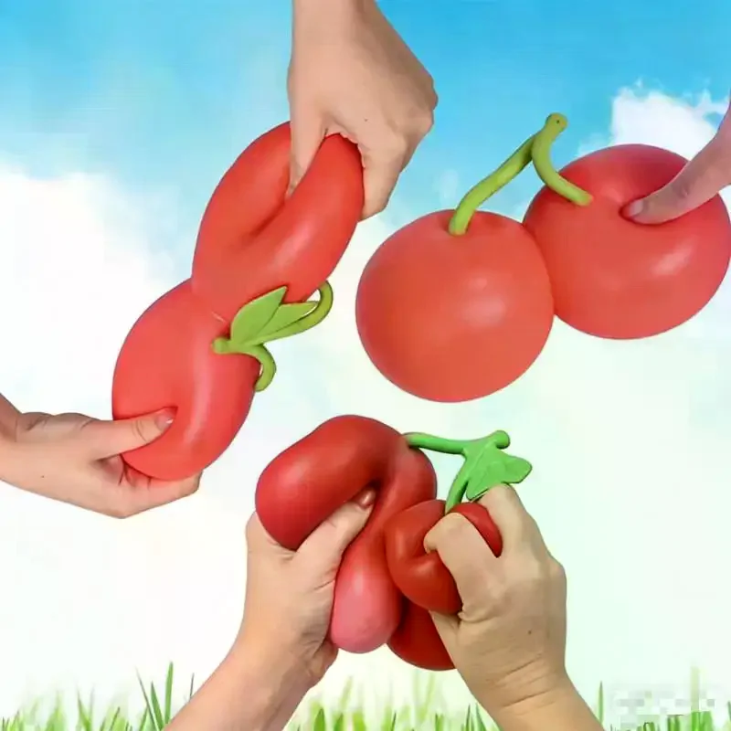 

Squeeze Cherries Squeezy Stress Relief Sensory Toy Slow Rebound Fidget Toy For Adults Relieve Relaxing Entertainment